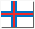 Flag Færøerne.